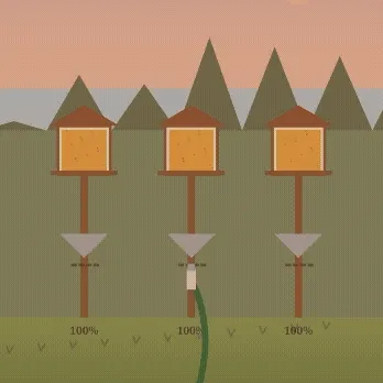 Final version of squirrel game where user uses hose to fend off squirrels, including giant squirrels!
